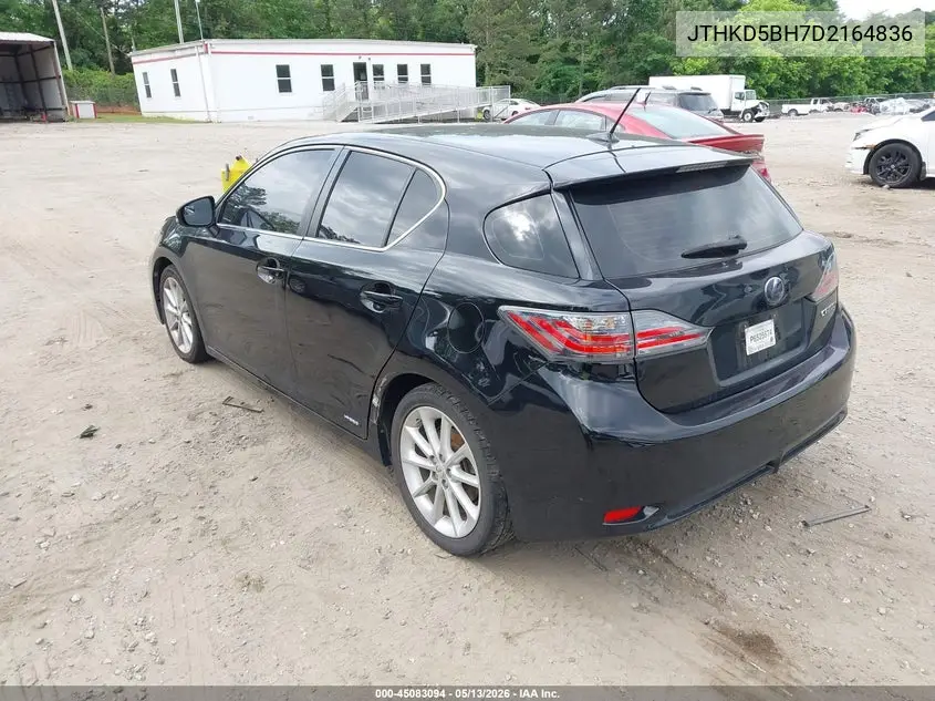 2013 Lexus Ct 200H VIN: JTHKD5BH7D2164836 Lot: 45083094