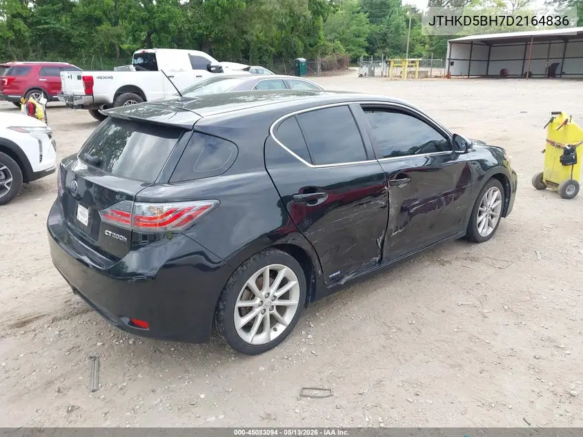 2013 Lexus Ct 200H VIN: JTHKD5BH7D2164836 Lot: 45083094