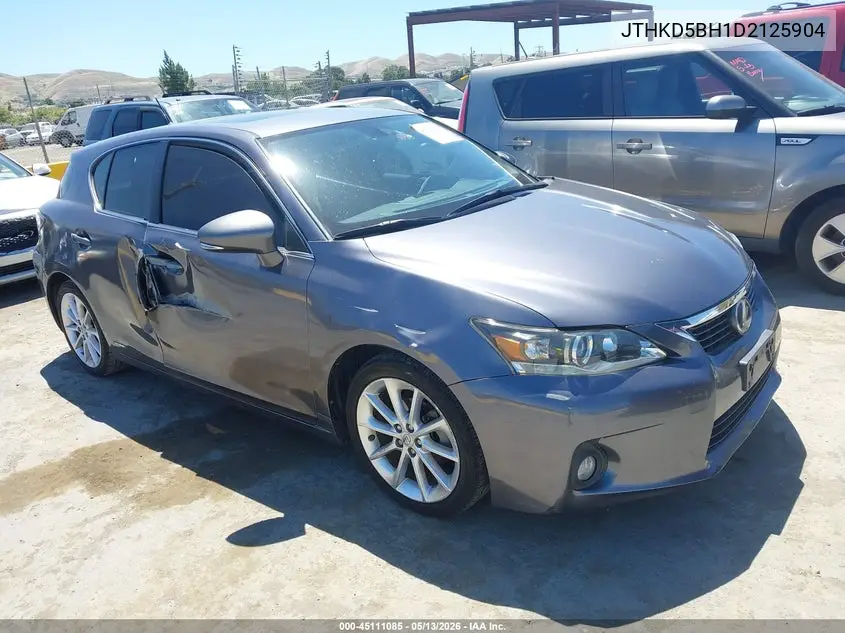 2013 Lexus Ct 200H VIN: JTHKD5BH1D2125904 Lot: 45111085
