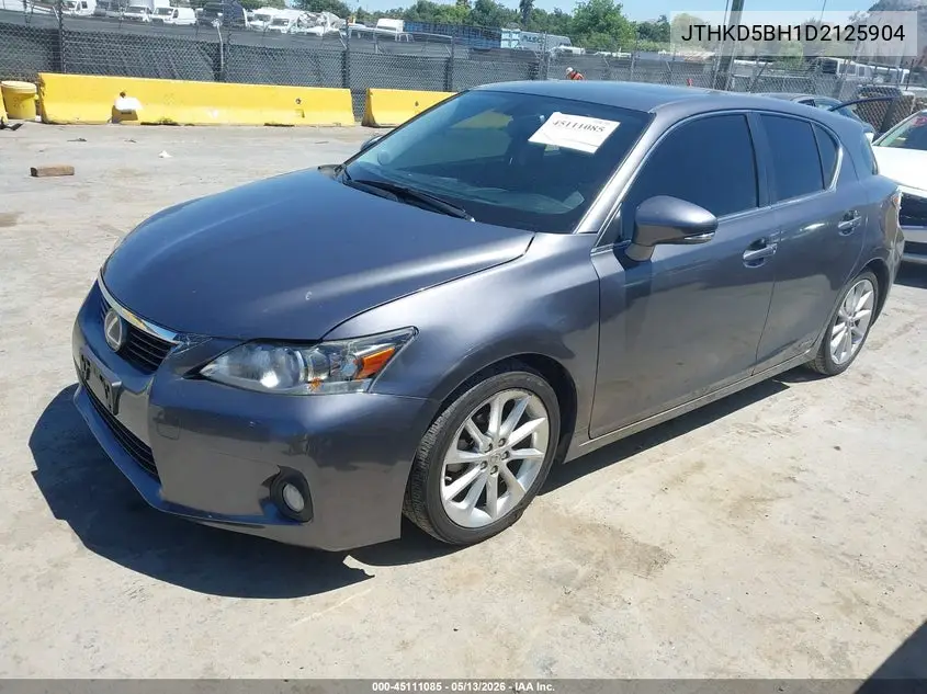 2013 Lexus Ct 200H VIN: JTHKD5BH1D2125904 Lot: 45111085