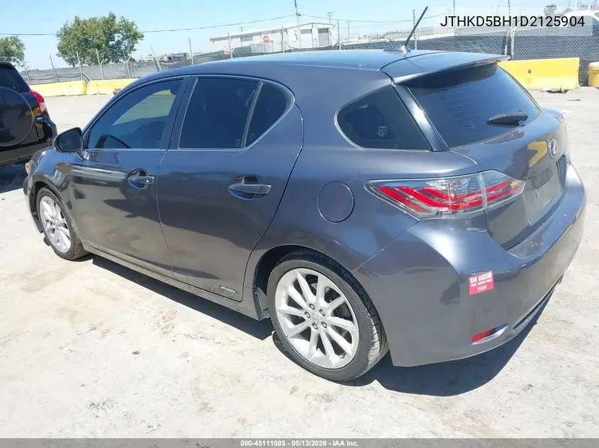 2013 Lexus Ct 200H VIN: JTHKD5BH1D2125904 Lot: 45111085
