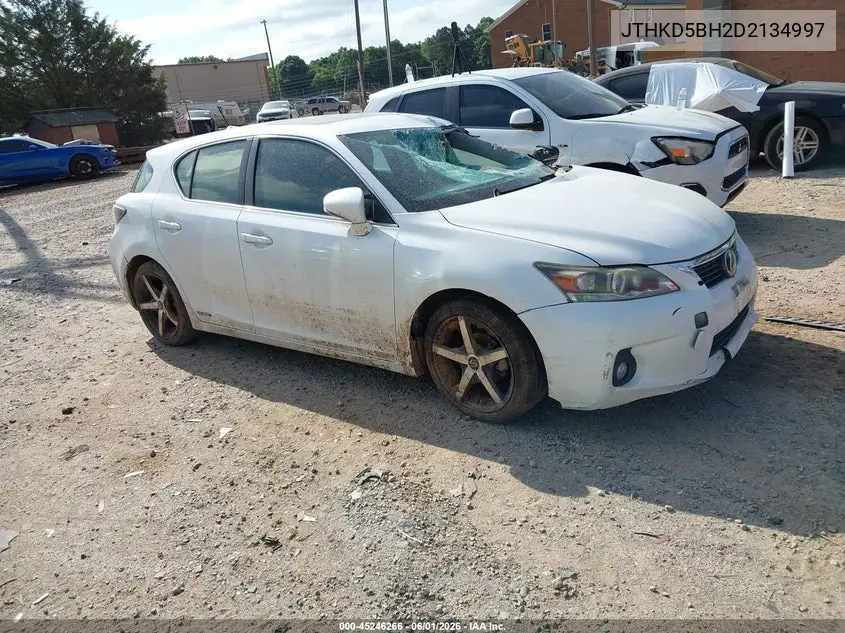 2013 Lexus Ct 200H VIN: JTHKD5BH2D2134997 Lot: 45246266