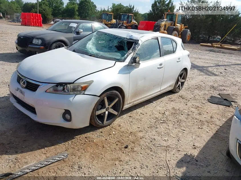 2013 Lexus Ct 200H VIN: JTHKD5BH2D2134997 Lot: 45246266