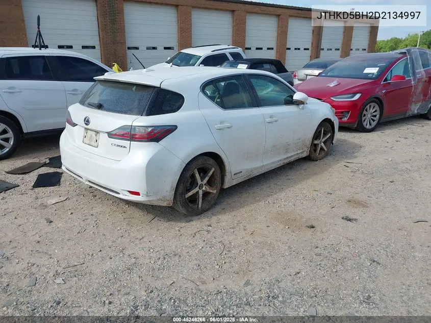 2013 Lexus Ct 200H VIN: JTHKD5BH2D2134997 Lot: 45246266