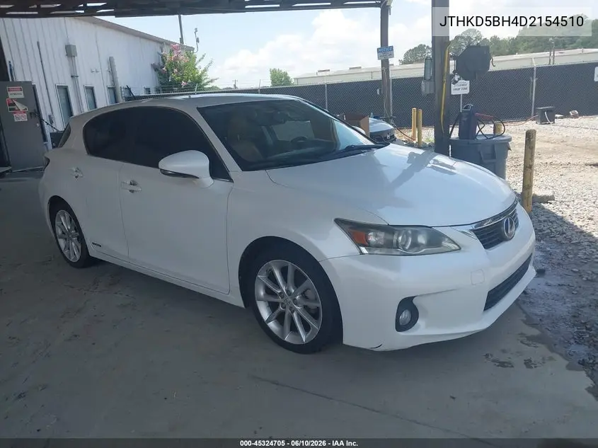 2013 Lexus Ct 200H VIN: JTHKD5BH4D2154510 Lot: 45324705