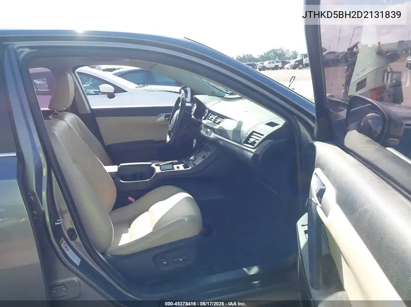 2013 Lexus Ct 200H VIN: JTHKD5BH2D2131839 Lot: 45378416