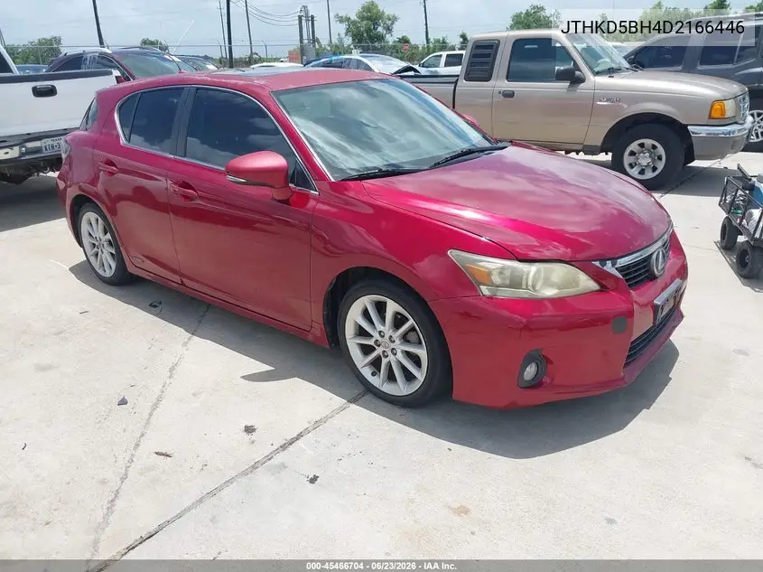 2013 Lexus Ct 200H VIN: JTHKD5BH4D2166446 Lot: 45466704