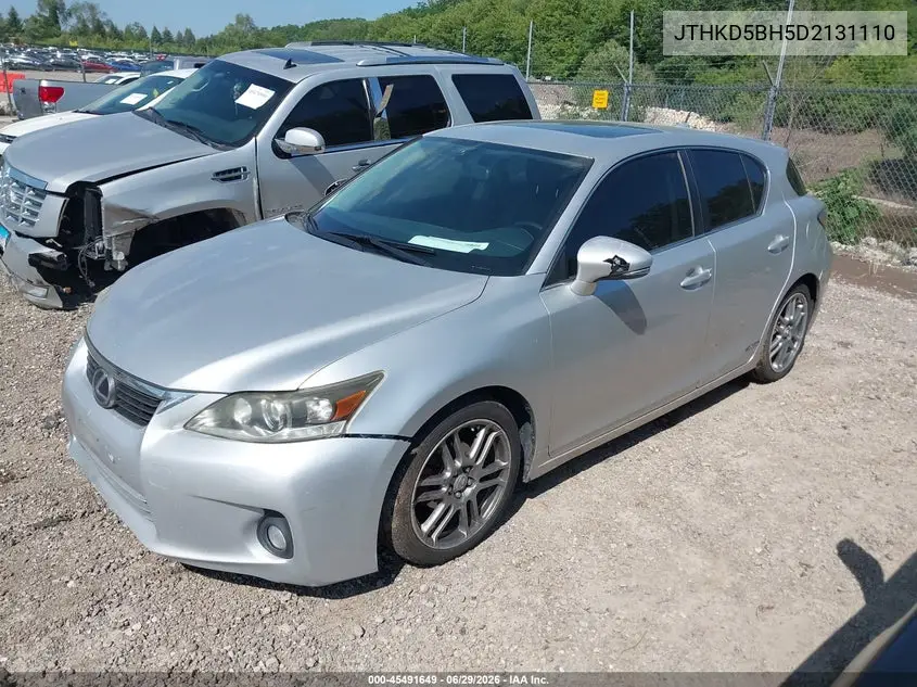 2013 Lexus Ct 200H VIN: JTHKD5BH5D2131110 Lot: 45491649