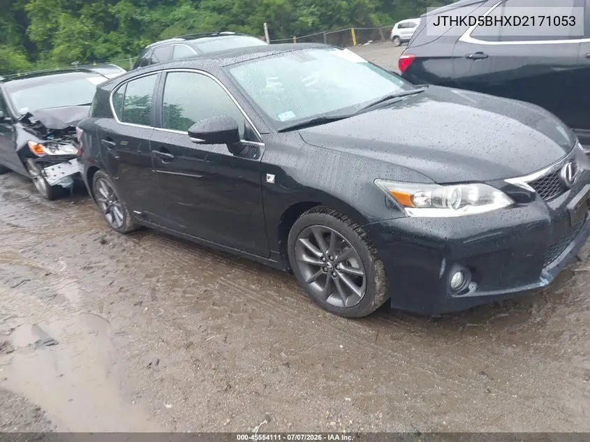 2013 Lexus Ct 200H VIN: JTHKD5BHXD2171053 Lot: 45554111