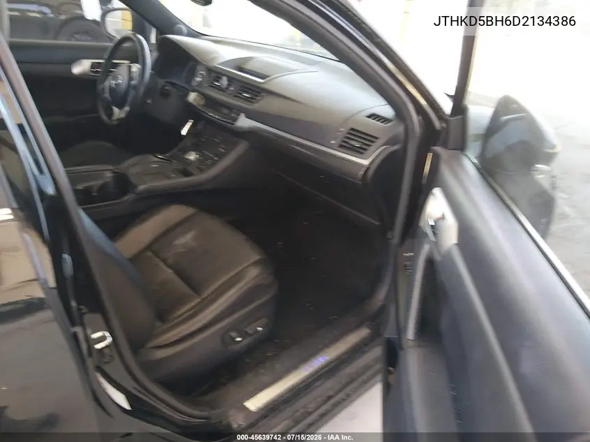 2013 Lexus Ct 200H VIN: JTHKD5BH6D2134386 Lot: 45639742