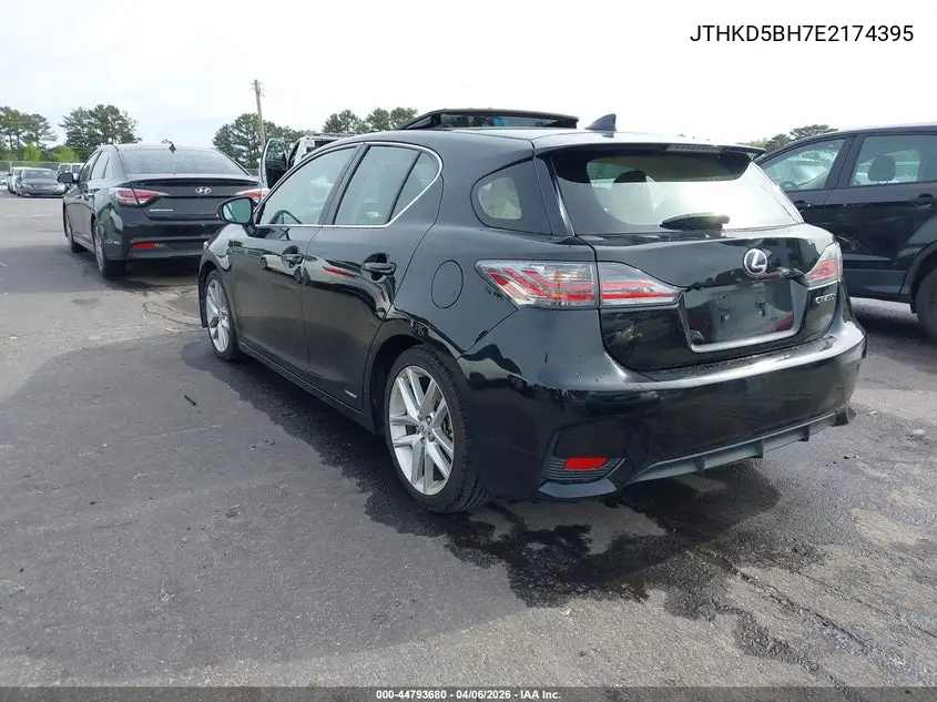 2014 Lexus Ct 200H VIN: JTHKD5BH7E2174395 Lot: 44793680