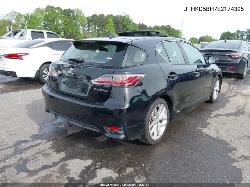 2014 Lexus Ct 200H VIN: JTHKD5BH7E2174395 Lot: 44793680