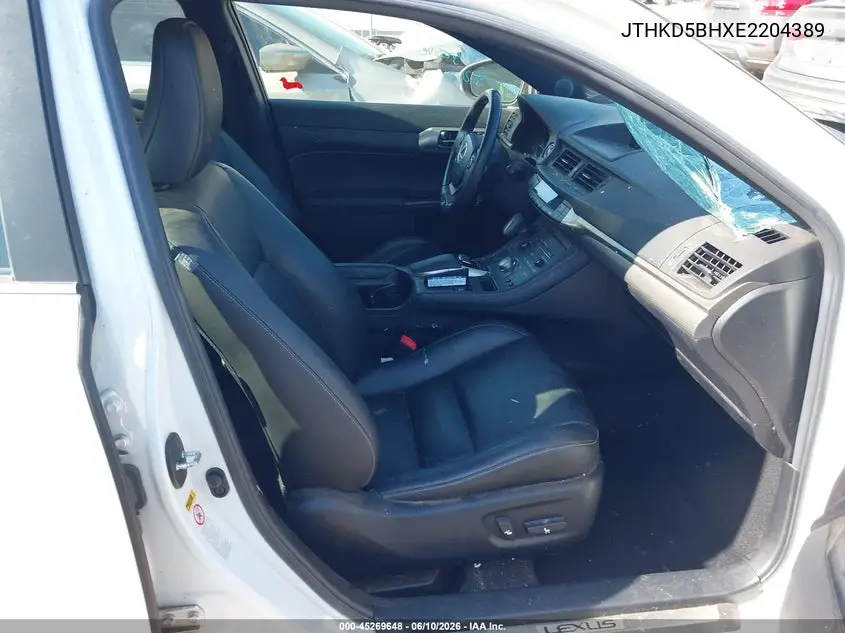 2014 Lexus Ct 200H VIN: JTHKD5BHXE2204389 Lot: 45269648