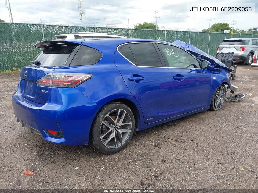 2014 Lexus Ct 200H VIN: JTHKD5BH6E2209055 Lot: 45426444