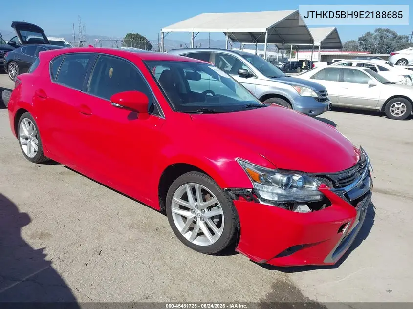 2014 Lexus Ct 200H VIN: JTHKD5BH9E2188685 Lot: 45481725