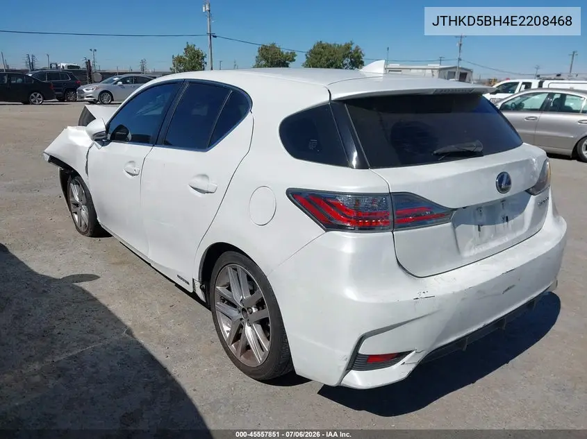 2014 Lexus Ct 200H VIN: JTHKD5BH4E2208468 Lot: 45557851