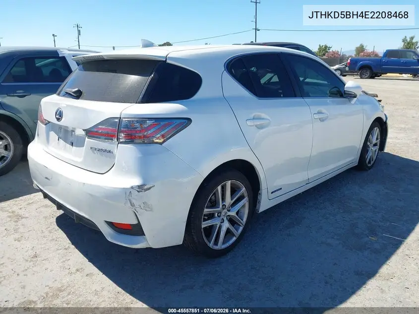 2014 Lexus Ct 200H VIN: JTHKD5BH4E2208468 Lot: 45557851