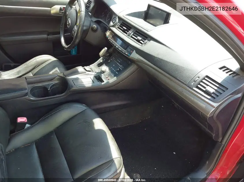2014 Lexus Ct 200H VIN: JTHKD5BH2E2182646 Lot: 45580940