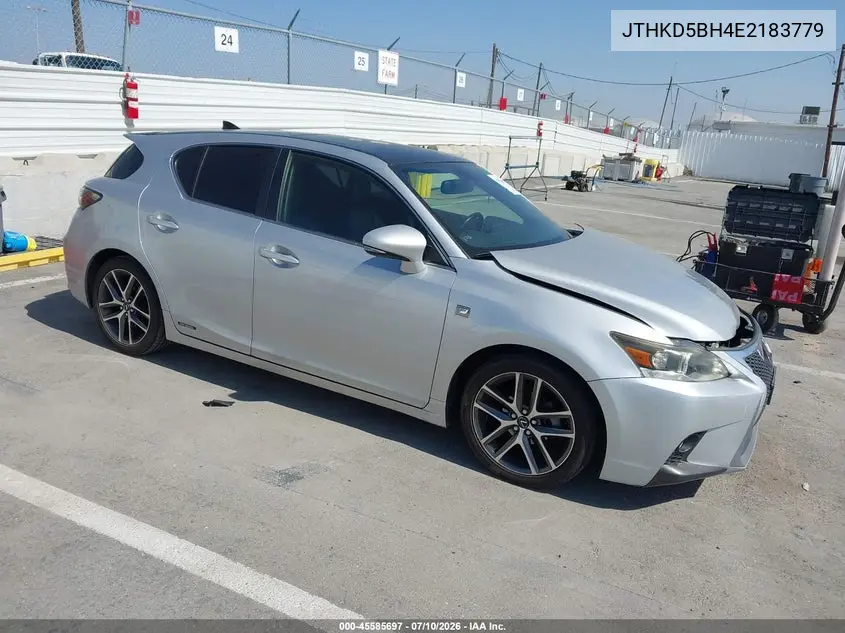 2014 Lexus Ct 200H VIN: JTHKD5BH4E2183779 Lot: 45585697