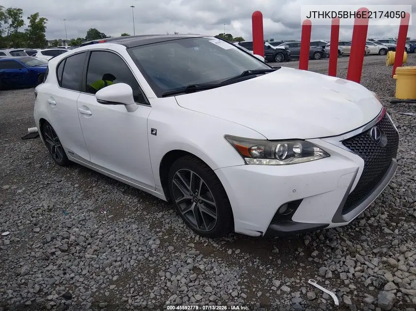 2014 Lexus Ct 200H VIN: JTHKD5BH6E2174050 Lot: 45592779