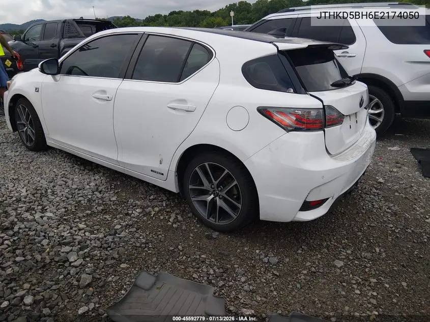 2014 Lexus Ct 200H VIN: JTHKD5BH6E2174050 Lot: 45592779