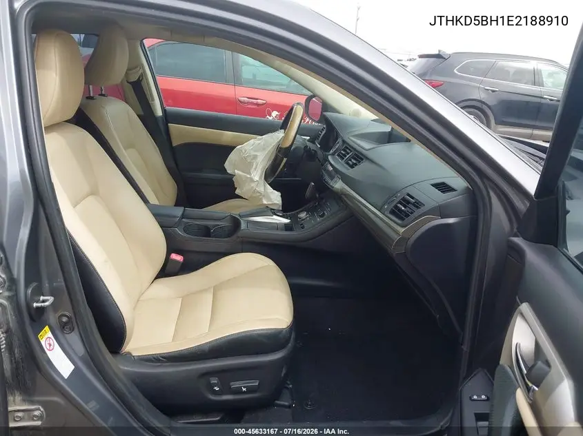 2014 Lexus Ct 200H VIN: JTHKD5BH1E2188910 Lot: 45633167