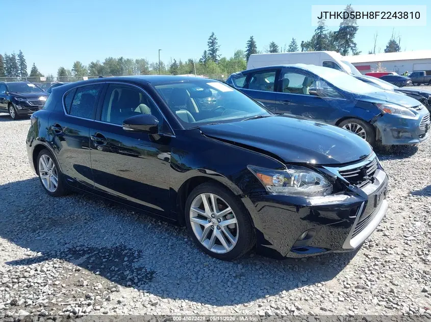 2015 Lexus Ct 200H VIN: JTHKD5BH8F2243810 Lot: 45072428