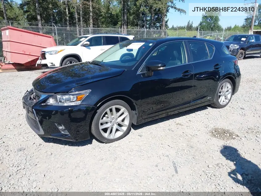 2015 Lexus Ct 200H VIN: JTHKD5BH8F2243810 Lot: 45072428