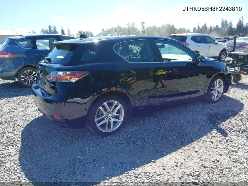 2015 Lexus Ct 200H VIN: JTHKD5BH8F2243810 Lot: 45072428