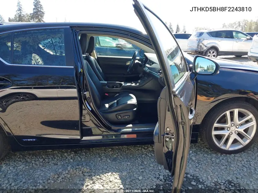 2015 Lexus Ct 200H VIN: JTHKD5BH8F2243810 Lot: 45072428