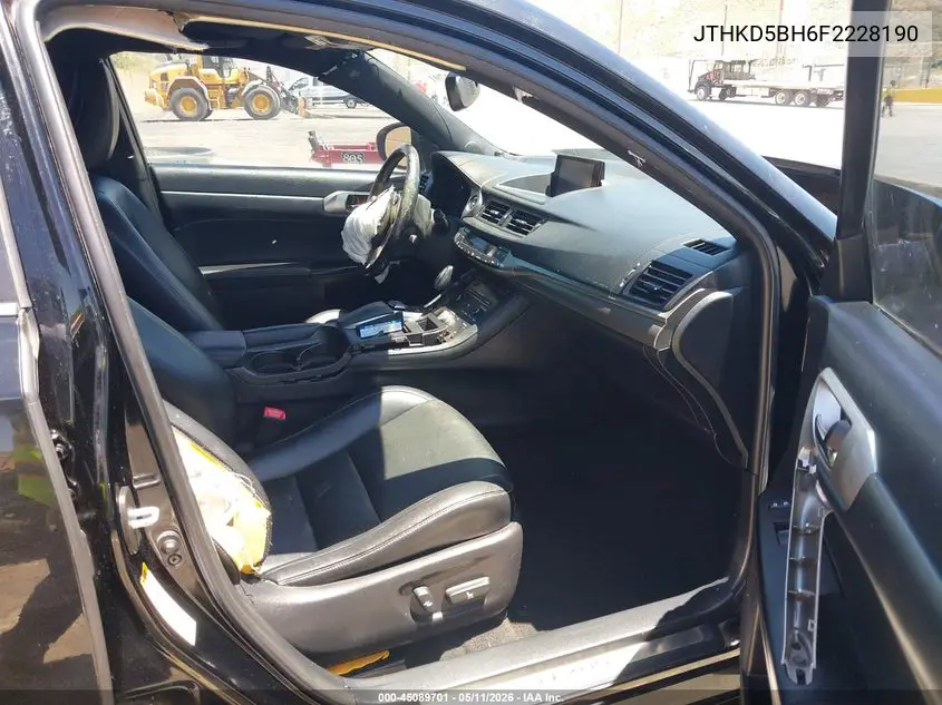 2015 Lexus Ct 200H VIN: JTHKD5BH6F2228190 Lot: 45089701