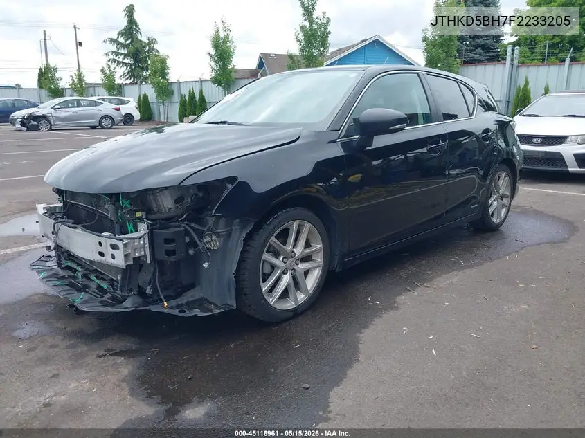 2015 Lexus Ct 200H VIN: JTHKD5BH7F2233205 Lot: 45116961