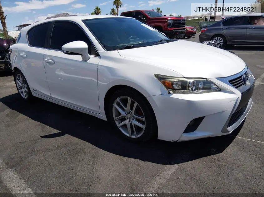 2015 Lexus Ct 200H VIN: JTHKD5BH4F2248521 Lot: 45241556
