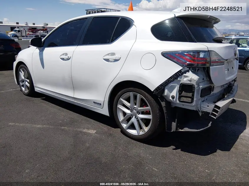 2015 Lexus Ct 200H VIN: JTHKD5BH4F2248521 Lot: 45241556
