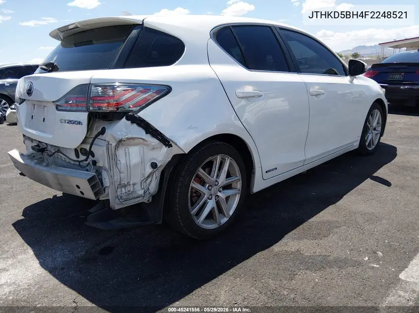 2015 Lexus Ct 200H VIN: JTHKD5BH4F2248521 Lot: 45241556
