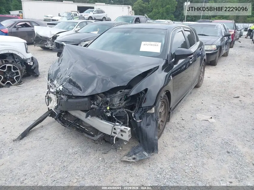 2015 Lexus Ct 200H VIN: JTHKD5BH8F2229096 Lot: 45250205
