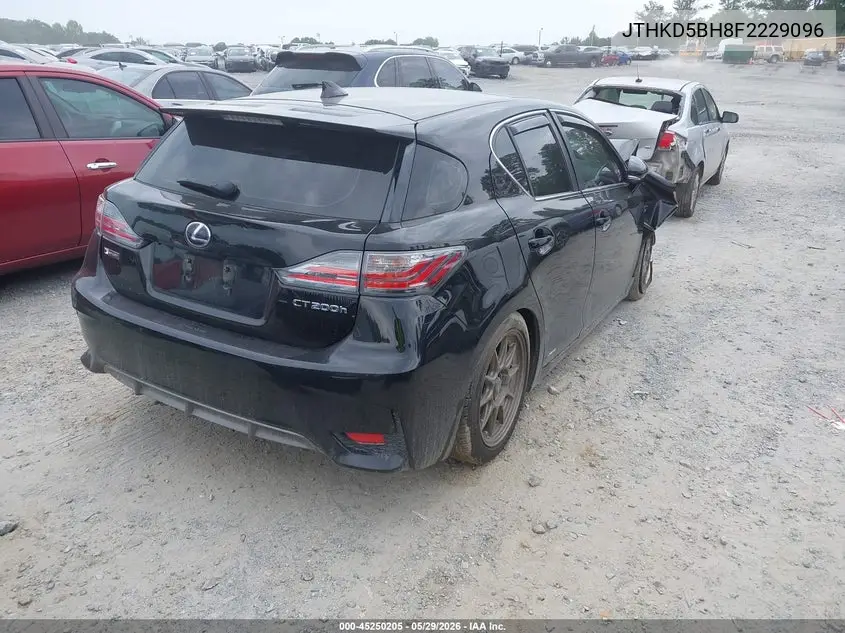 2015 Lexus Ct 200H VIN: JTHKD5BH8F2229096 Lot: 45250205