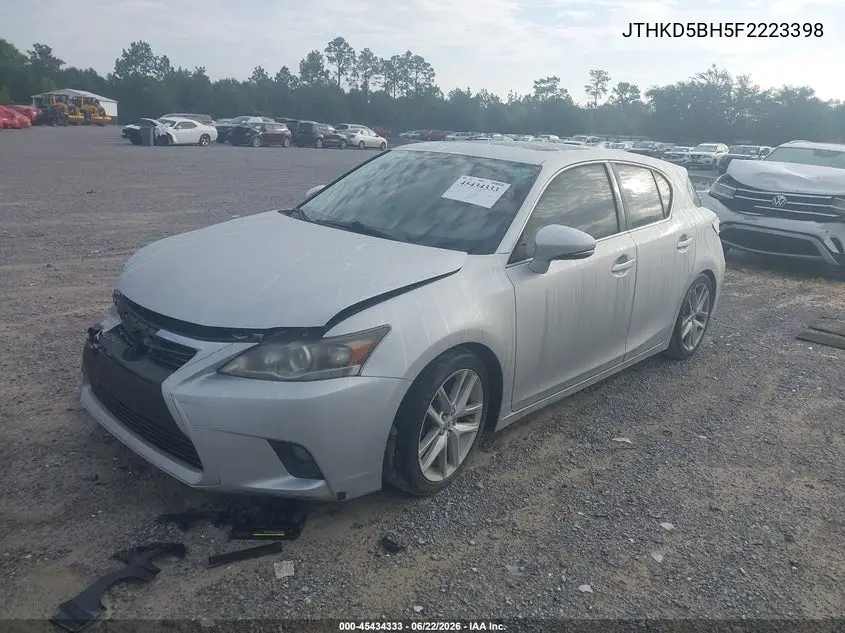 2015 Lexus Ct 200H VIN: JTHKD5BH5F2223398 Lot: 45434333