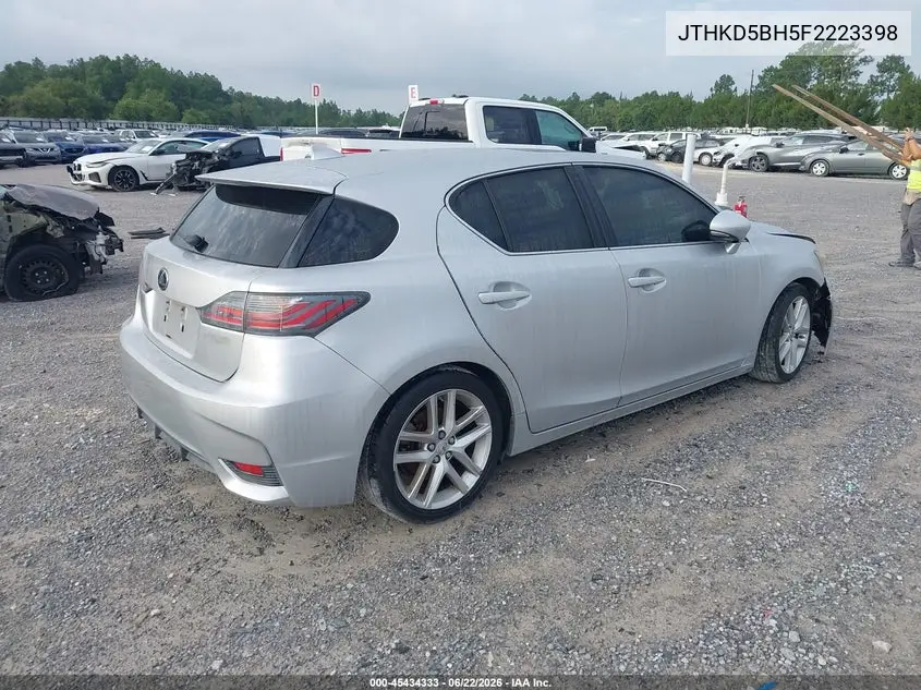 2015 Lexus Ct 200H VIN: JTHKD5BH5F2223398 Lot: 45434333