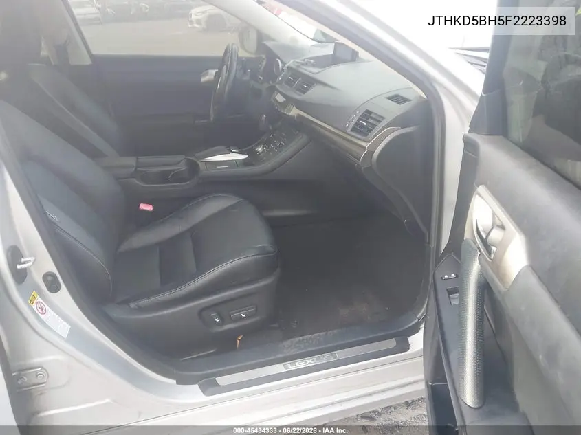 2015 Lexus Ct 200H VIN: JTHKD5BH5F2223398 Lot: 45434333