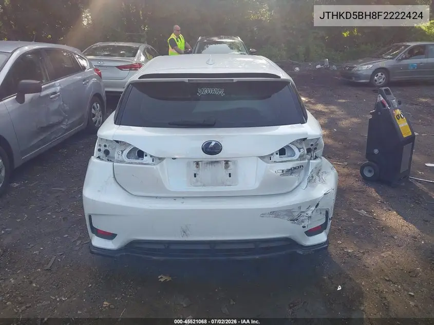 2015 Lexus Ct 200H VIN: JTHKD5BH8F2222424 Lot: 45521068