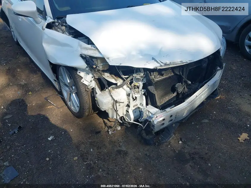 2015 Lexus Ct 200H VIN: JTHKD5BH8F2222424 Lot: 45521068