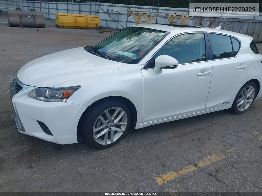 2015 Lexus Ct 200H VIN: JTHKD5BH4F2220329 Lot: 45532745