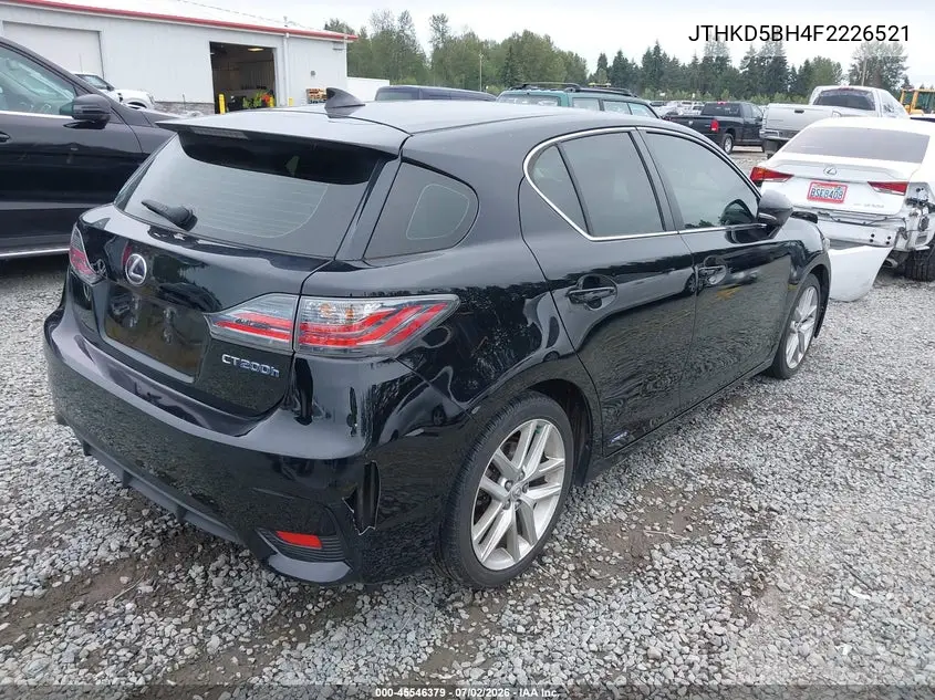 2015 Lexus Ct 200H VIN: JTHKD5BH4F2226521 Lot: 45546379