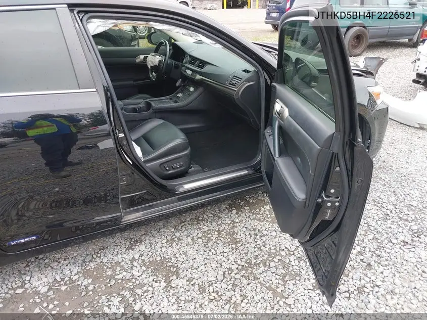 2015 Lexus Ct 200H VIN: JTHKD5BH4F2226521 Lot: 45546379