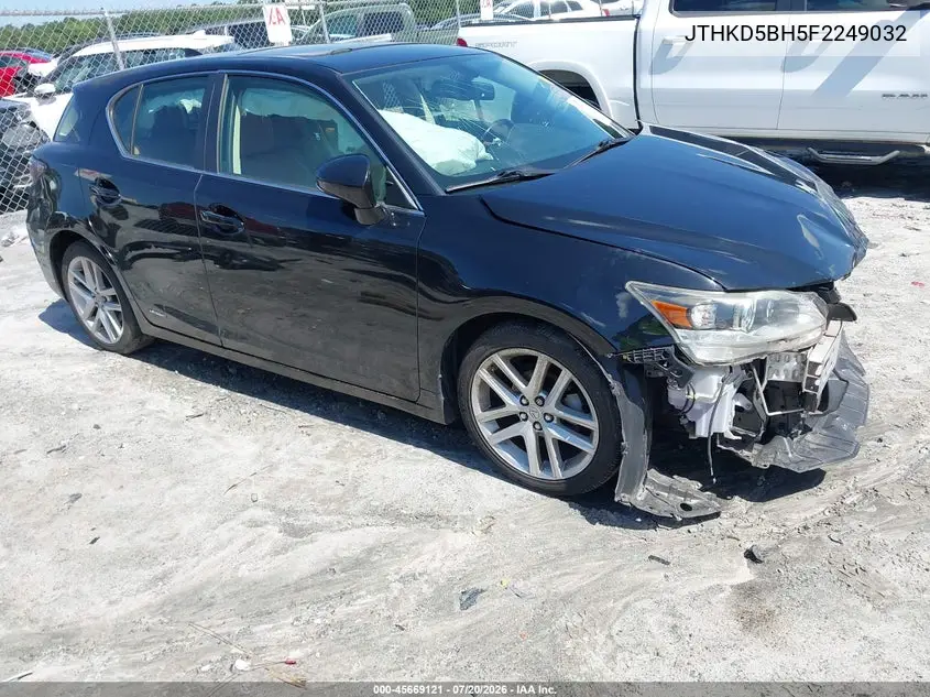 2015 Lexus Ct 200H VIN: JTHKD5BH5F2249032 Lot: 45669121