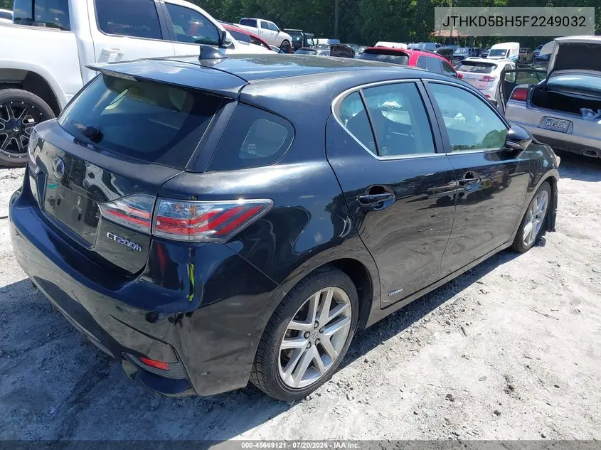 2015 Lexus Ct 200H VIN: JTHKD5BH5F2249032 Lot: 45669121