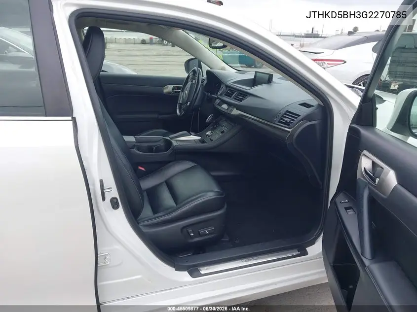 2016 Lexus Ct 200H VIN: JTHKD5BH3G2270785 Lot: 45509877
