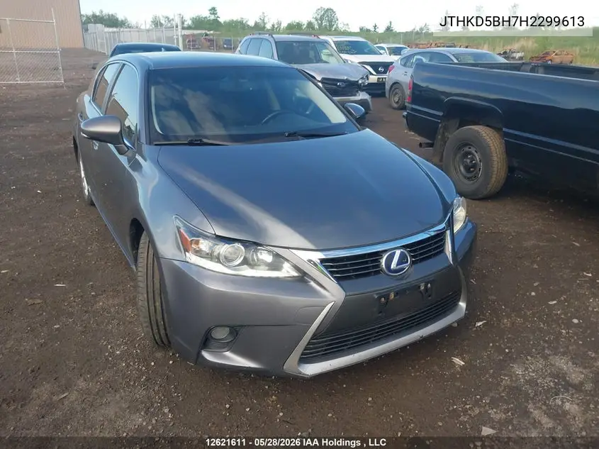 2017 Lexus Ct 200H VIN: JTHKD5BH7H2299613 Lot: 12621611