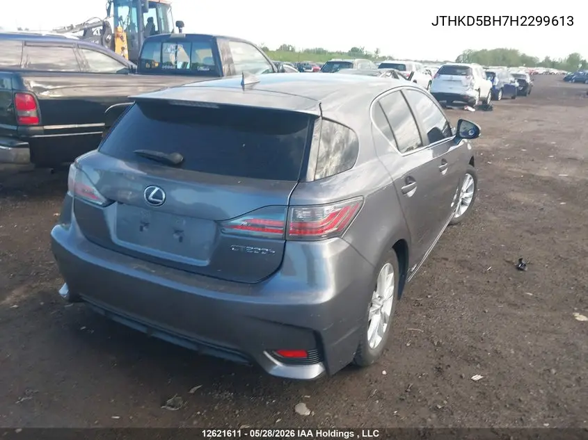 2017 Lexus Ct 200H VIN: JTHKD5BH7H2299613 Lot: 12621611